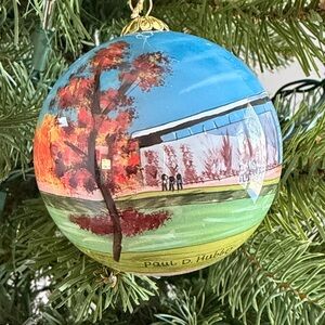 The Whittemore Center Durham,NH 2003 glass ornamental Paul D. Hubbe